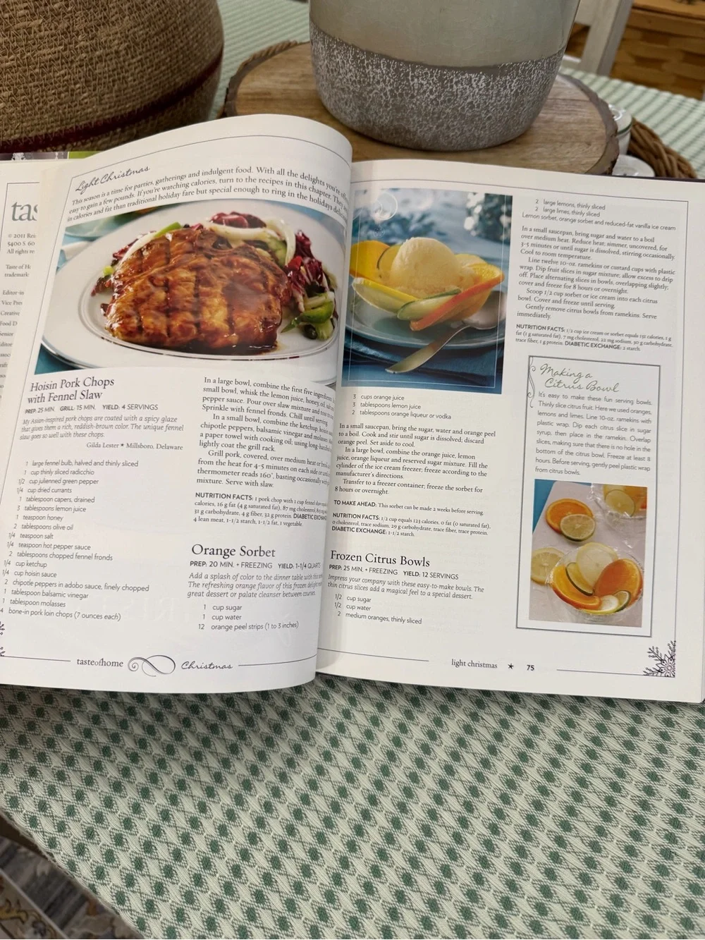 Taste of Home Christmas Cookbook Hardcover Y2K Christmas Cookbook Illustrations